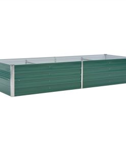 Garden Raised Bed Galvanised Steel 240x80x45 Cm Green 4 Garden Raised Bed Galvanised Steel 240x80x45 Cm Green -Room Garden Raised Bed Galvanised Steel 240x80x45 cm Green 442620 2