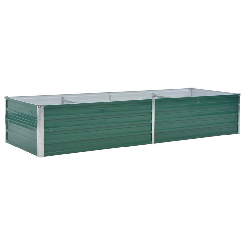 Garden Raised Bed Galvanised Steel 240x80x45 cm Green Garden Raised Bed Galvanised Steel 240x80x45 Cm Green -Room Garden Raised Bed Galvanised Steel 240x80x45 cm Green 442620 2