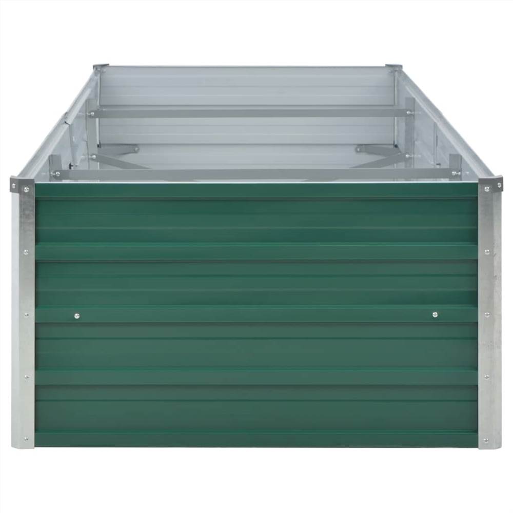 Garden Raised Bed Galvanised Steel 240x80x45 cm Green Garden Raised Bed Galvanised Steel 240x80x45 Cm Green -Room Garden Raised Bed Galvanised Steel 240x80x45 cm Green 442620 4
