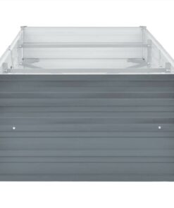 Garden Raised Bed Galvanised Steel 240x80x45 Cm Grey -Room Garden Raised Bed Galvanised Steel 240x80x45 cm Grey 442422 4