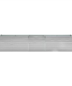 Garden Raised Bed Galvanised Steel 400x80x77 Cm Grey -Room Garden Raised Bed Galvanised Steel 400x80x77 cm Grey 441446 2