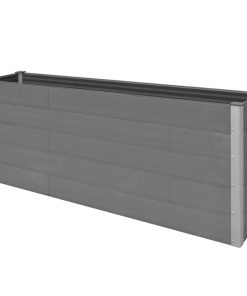 Garden Raised Bed Grey 200x50x91 Cm WPC 5 Garden Raised Bed Grey 200x50x91 Cm WPC -Room Garden Raised Bed Grey 200x50x91 cm WPC 433700 3