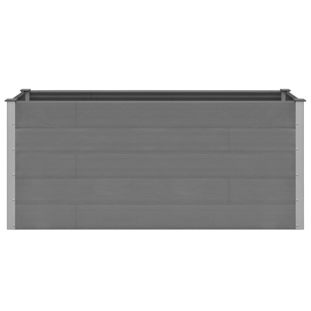 Garden Raised Bed Grey 200x50x91 cm WPC Garden Raised Bed Grey 200x50x91 Cm WPC -Room Garden Raised Bed Grey 200x50x91 cm WPC 433700 4