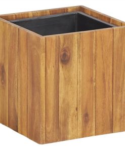 Garden Raised Bed Pot 24,5x24,5x24,5 Cm Solid Acacia Wood