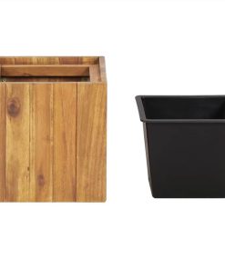 Garden Raised Bed Pot 24,5x24,5x24,5 Cm Solid Acacia Wood -Room Garden Raised Bed Pot 24 5x24 5x24 5 cm Solid Acacia Wood 455205 4
