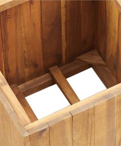 Garden Raised Bed Pot 24,5x24,5x24,5 Cm Solid Acacia Wood -Room Garden Raised Bed Pot 24 5x24 5x24 5 cm Solid Acacia Wood 455205 5