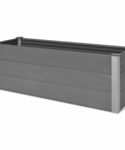 Garden Raised Bed WPC 150x50x54 Cm Grey -Room Garden Raised Bed WPC 150x50x54 cm Grey 433699 3