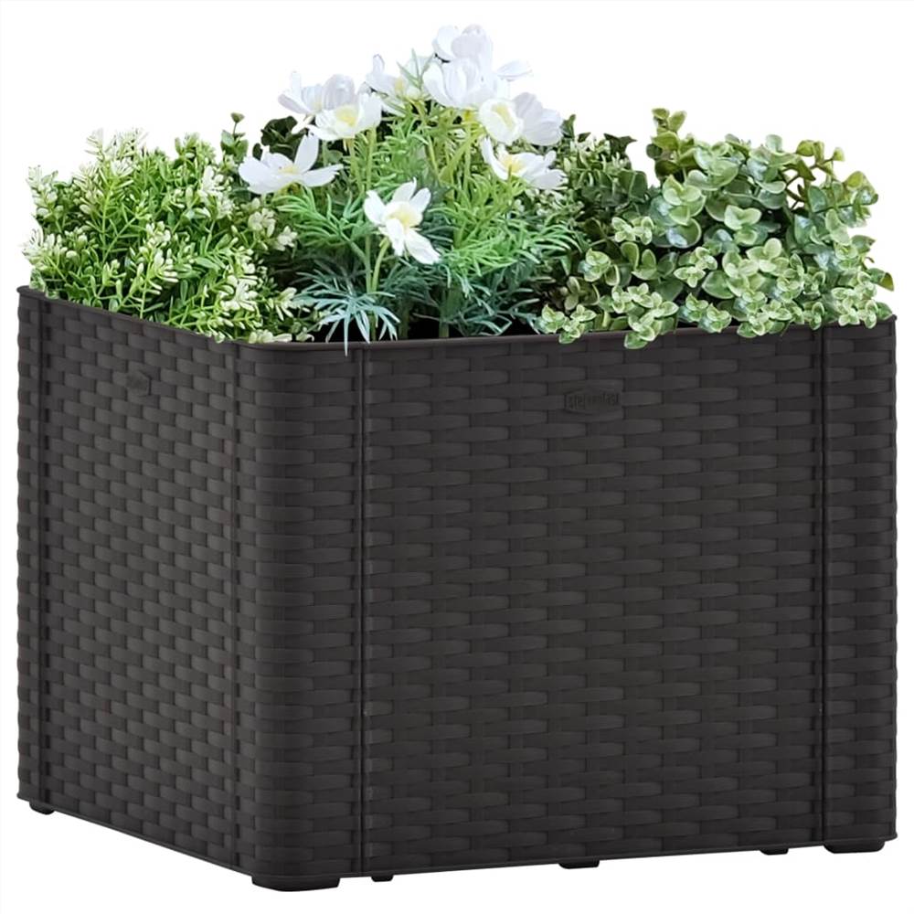 Garden Raised Bed with Self Watering System Anthracite 43x43x33 cm Garden Raised Bed With Self Watering System Anthracite 43x43x33 Cm -Room Garden Raised Bed with Self Watering System Anthracite 43x43x33 cm 444553 0