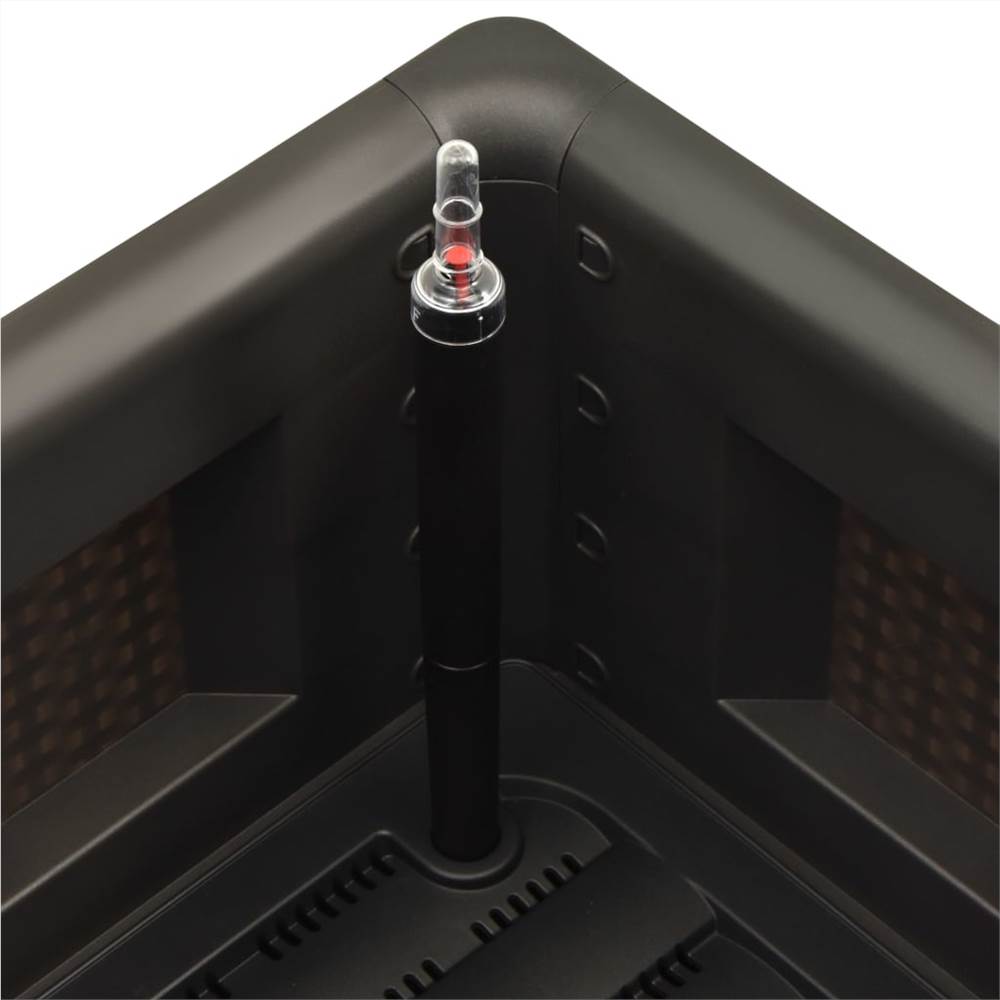 Garden Raised Bed with Self Watering System Anthracite 43x43x33 cm Garden Raised Bed With Self Watering System Anthracite 43x43x33 Cm -Room Garden Raised Bed with Self Watering System Anthracite 43x43x33 cm 444553 4