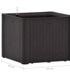 Garden Raised Bed With Self Watering System Anthracite 43x43x33 Cm 7 Garden Raised Bed With Self Watering System Anthracite 43x43x33 Cm -Room Garden Raised Bed with Self Watering System Anthracite 43x43x33 cm 444553 5