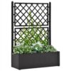 Garden Raised Bed With Trellis And Self Watering System Anthracite 1 Garden Raised Bed With Trellis And Self Watering System Anthracite -Room Garden Raised Bed with Trellis and Self Watering System Anthracite 438210 0