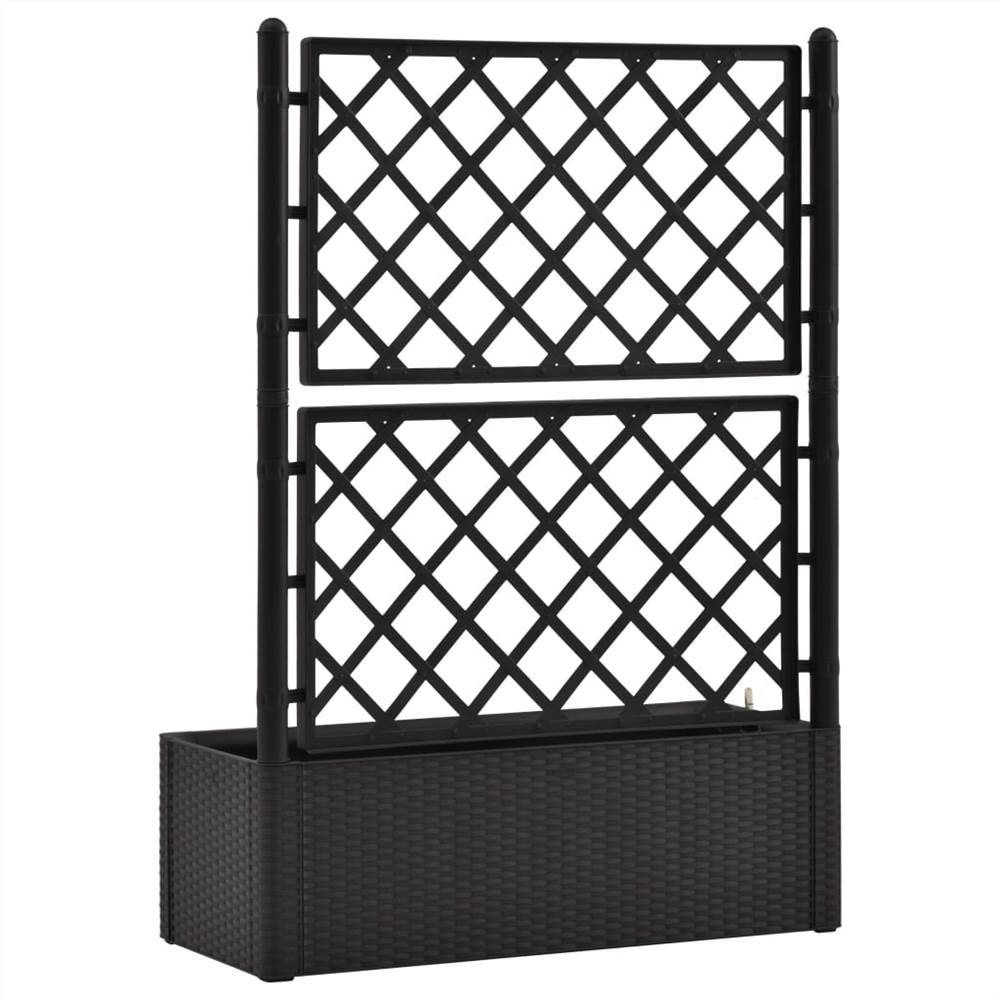 Garden Raised Bed with Trellis and Self Watering System Anthracite Garden Raised Bed With Trellis And Self Watering System Anthracite -Room Garden Raised Bed with Trellis and Self Watering System Anthracite 438210 4