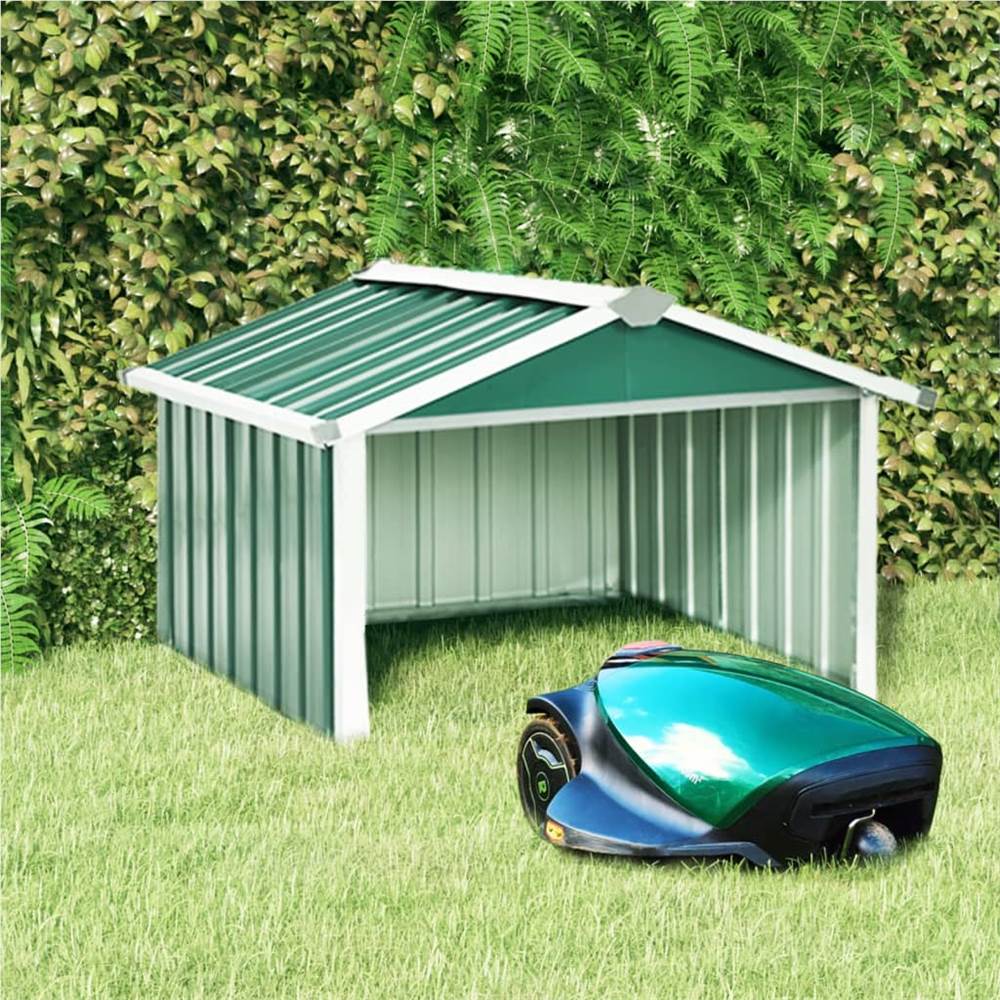 Garden Robot Lawnmower Shed 92x97x63 cm Galvanised Steel Green Garden Robot Lawnmower Shed 92x97x63 Cm Galvanised Steel Green -Room Garden Robot Lawnmower Shed 92x97x63 cm Galvanised Steel Green 491199 0