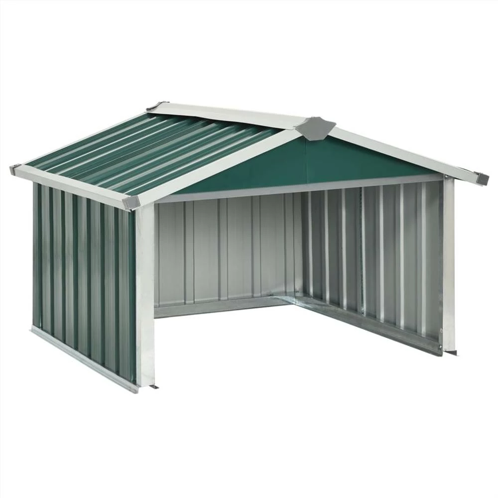 Garden Robot Lawnmower Shed 92x97x63 Cm Galvanised Steel Green - Image 2