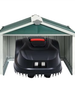 Garden Robot Lawnmower Shed 92x97x63 Cm Galvanised Steel Green 4 Garden Robot Lawnmower Shed 92x97x63 Cm Galvanised Steel Green -Room Garden Robot Lawnmower Shed 92x97x63 cm Galvanised Steel Green 491199 2