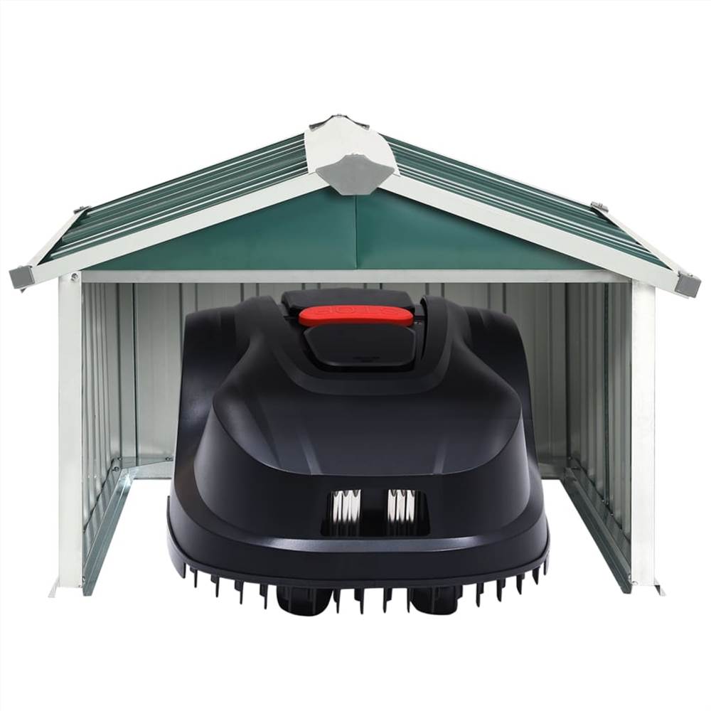 Garden Robot Lawnmower Shed 92x97x63 cm Galvanised Steel Green Garden Robot Lawnmower Shed 92x97x63 Cm Galvanised Steel Green -Room Garden Robot Lawnmower Shed 92x97x63 cm Galvanised Steel Green 491199 2