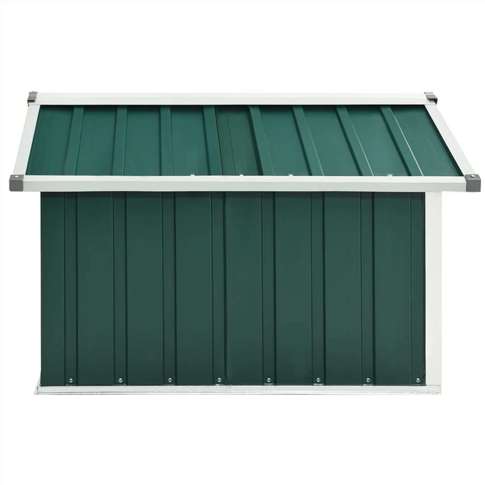 Garden Robot Lawnmower Shed 92x97x63 Cm Galvanised Steel Green - Image 5