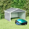 Garden Robot Lawnmower Shed 92x97x63 Cm Galvanised Steel Grey -Room Garden Robot Lawnmower Shed 92x97x63 cm Galvanised Steel Grey 482068 0