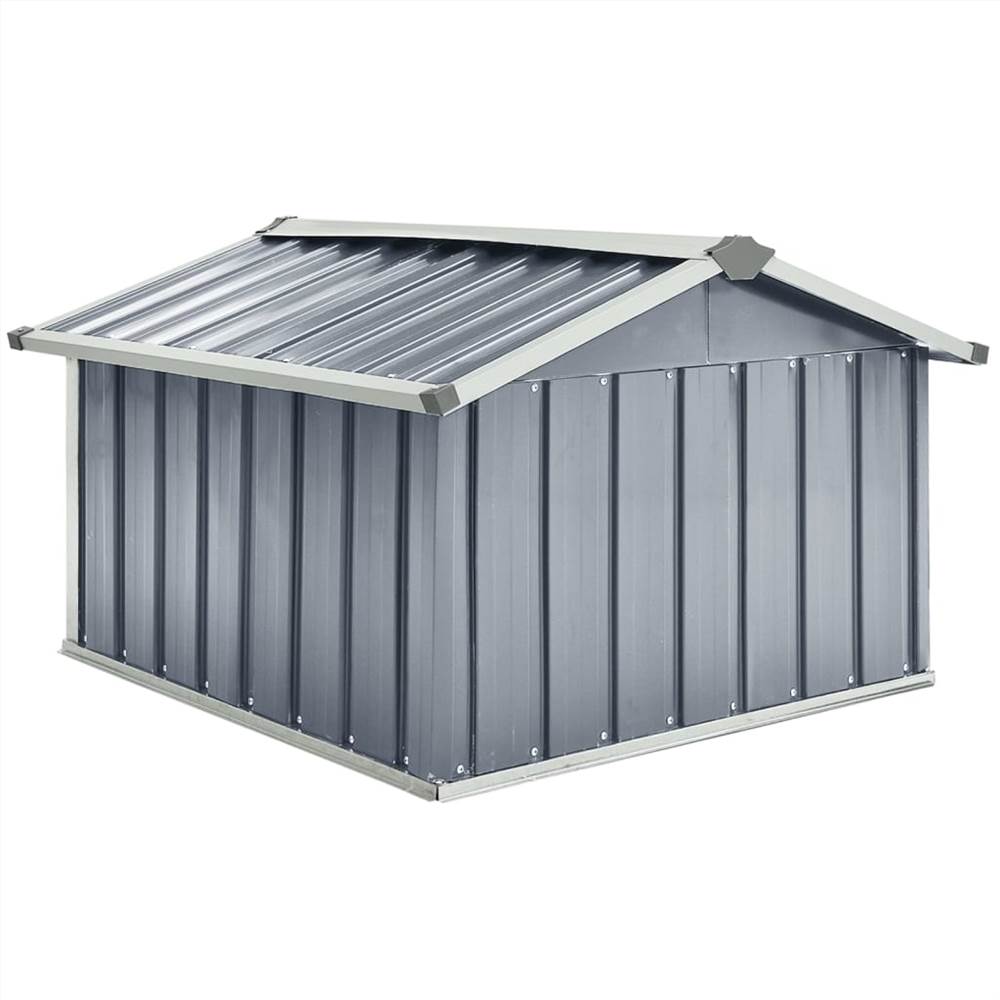 Garden Robot Lawnmower Shed 92x97x63 cm Galvanised Steel Grey Garden Robot Lawnmower Shed 92x97x63 Cm Galvanised Steel Grey -Room Garden Robot Lawnmower Shed 92x97x63 cm Galvanised Steel Grey 482068 4
