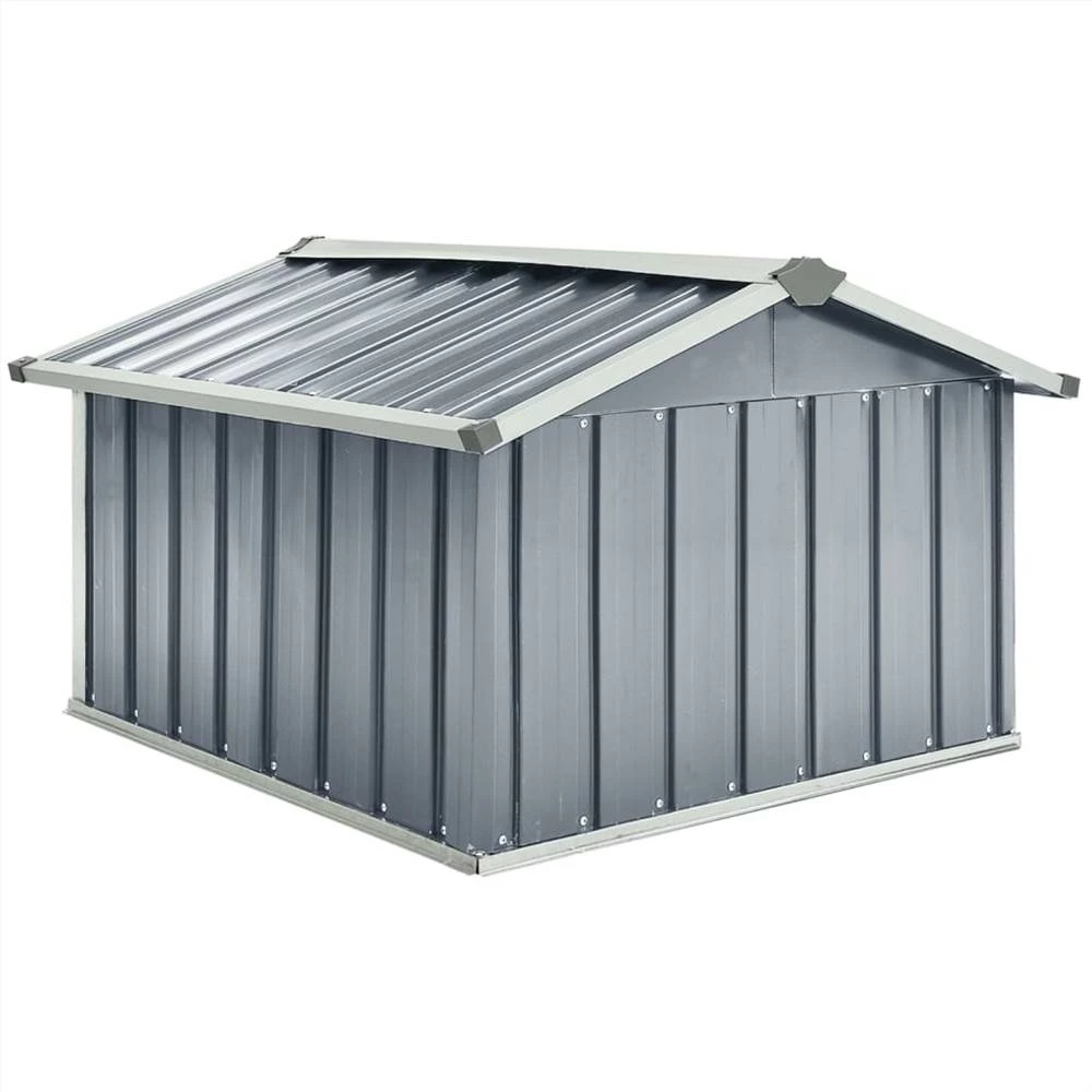 Garden Robot Lawnmower Shed 92x97x63 Cm Galvanised Steel Grey - Image 5