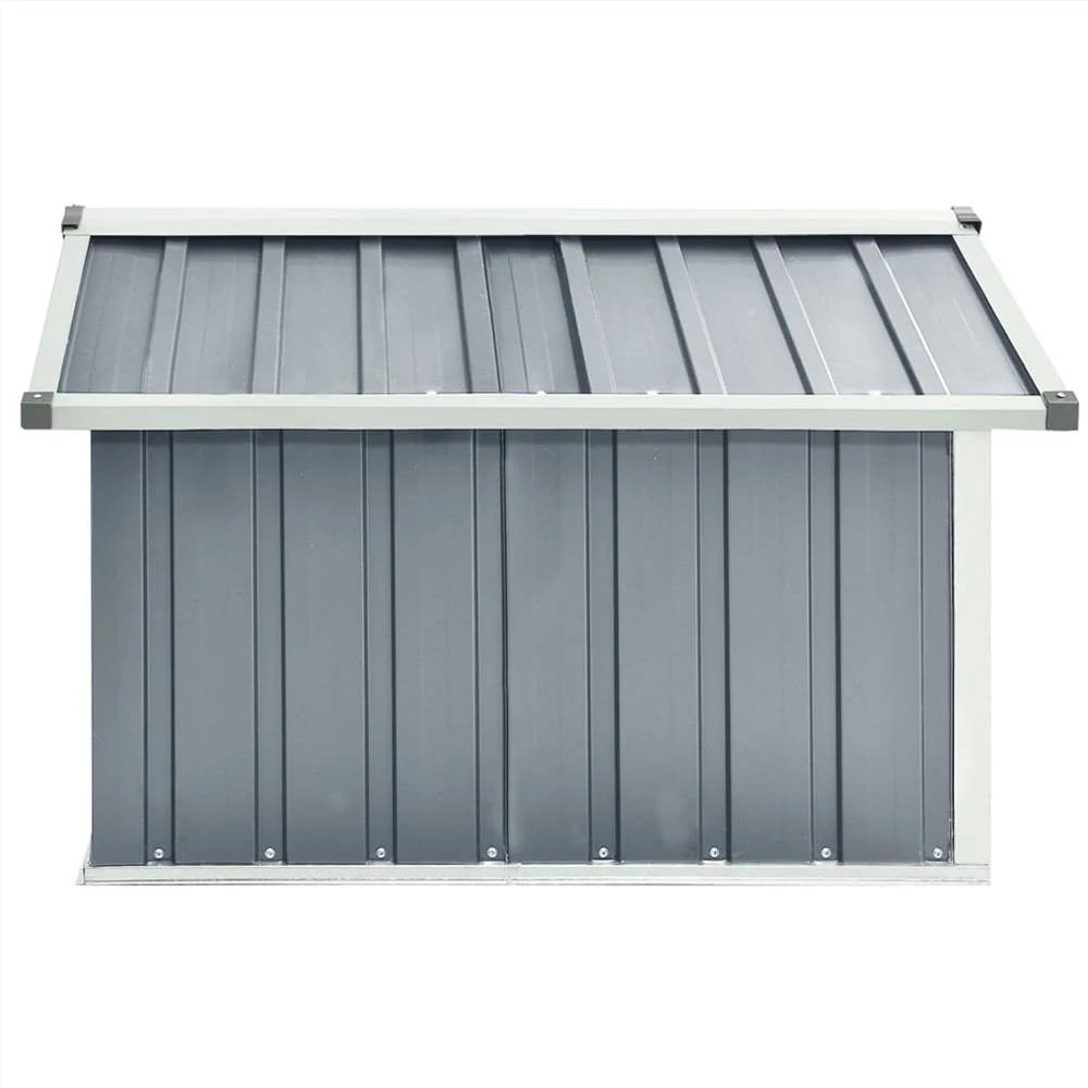 Garden Robot Lawnmower Shed 92x97x63 Cm Galvanised Steel Grey - Image 6