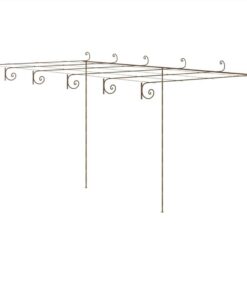 Garden Rose Arch Antique Brown 6x3x2.5 M Iron