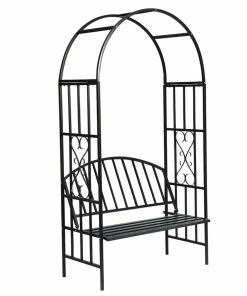 Garden Rose Arch With Bench