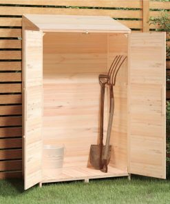 Garden Shed 102x52x174.5 Cm Solid Wood Fir -Room Garden Shed 102x52x174 5 cm Solid Wood Fir 515927 2