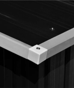 Garden Shed 257x597x178 Cm Metal Anthracite -Room Garden Shed 257x597x178 cm Metal Anthracite 451926 3