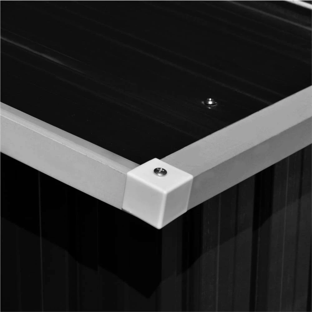 Garden Shed 257x597x178 Cm Metal Anthracite - Image 4