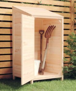 Garden Shed 55x52x112 Cm Solid Wood Fir
