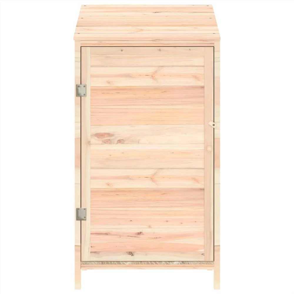 Garden Shed 55x52x112 Cm Solid Wood Fir - Image 3