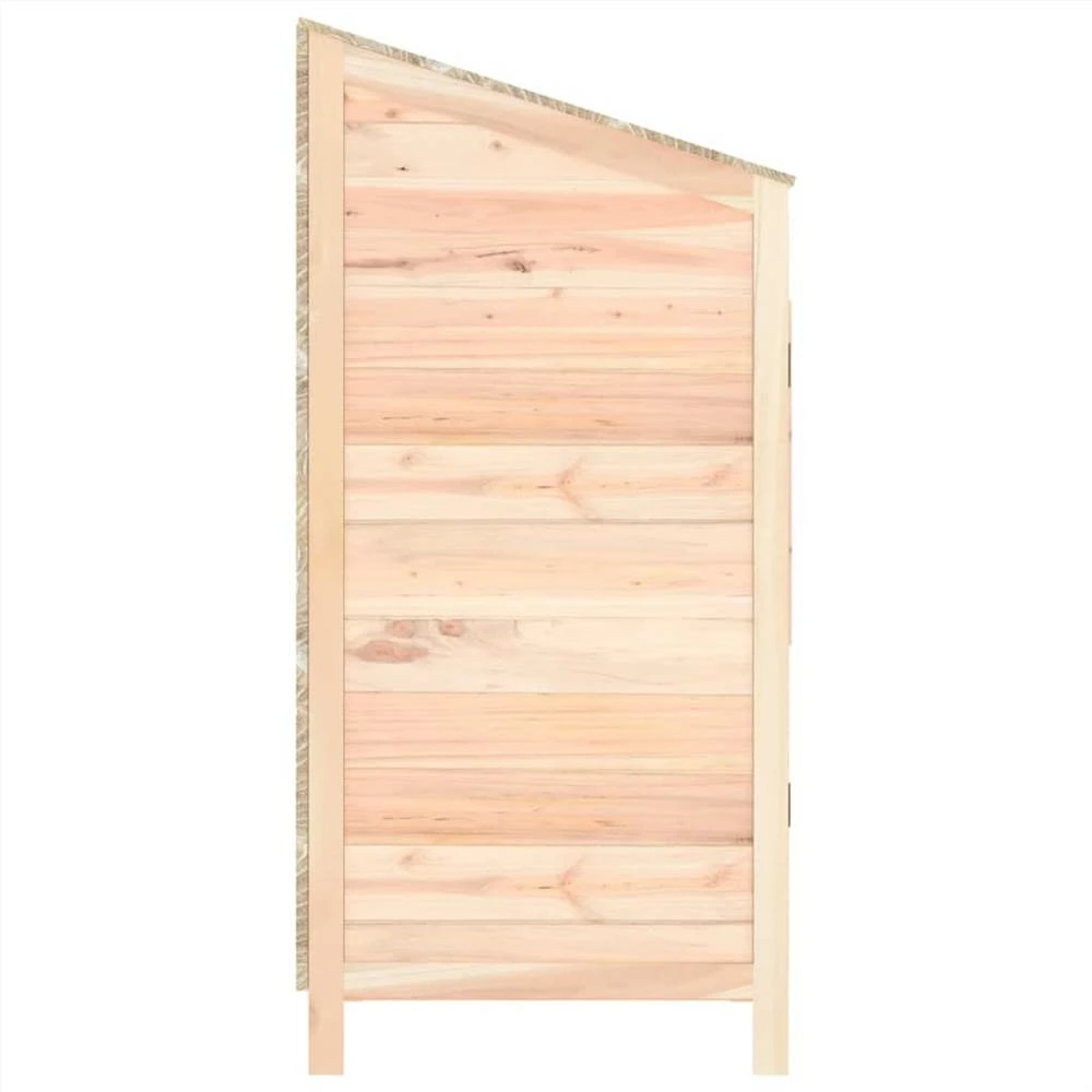 Garden Shed 55x52x112 Cm Solid Wood Fir - Image 5