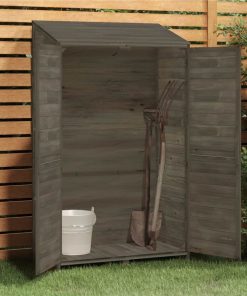Garden Shed Anthracite 102x52x174.5 Cm Solid Wood Fir -Room Garden Shed Anthracite 102x52x174 5 cm Solid Wood Fir 515915 2