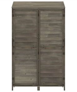 Garden Shed Anthracite 102x52x174.5 Cm Solid Wood Fir -Room Garden Shed Anthracite 102x52x174 5 cm Solid Wood Fir 515915 3