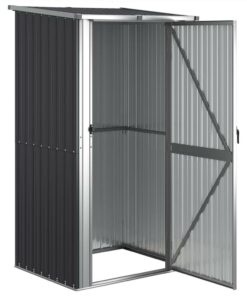 Garden Shed Anthracite 118.5x97x209.5 Cm Galvanised Steel -Room Garden Shed Anthracite 118 5x97x209 5 cm Galvanised Steel 510969 2