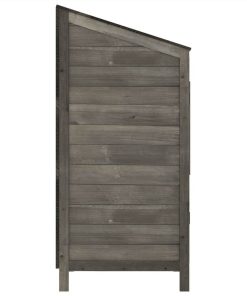 Garden Shed Anthracite 55x52x112 Cm Solid Wood Fir 6 Garden Shed Anthracite 55x52x112 Cm Solid Wood Fir -Room Garden Shed Anthracite 55x52x112 cm Solid Wood Fir 513552 4