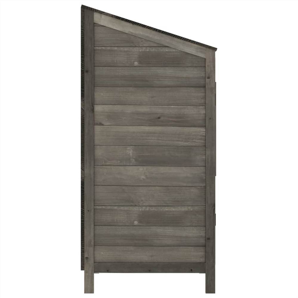 Garden Shed Anthracite 55x52x112 cm Solid Wood Fir Garden Shed Anthracite 55x52x112 Cm Solid Wood Fir -Room Garden Shed Anthracite 55x52x112 cm Solid Wood Fir 513552 4