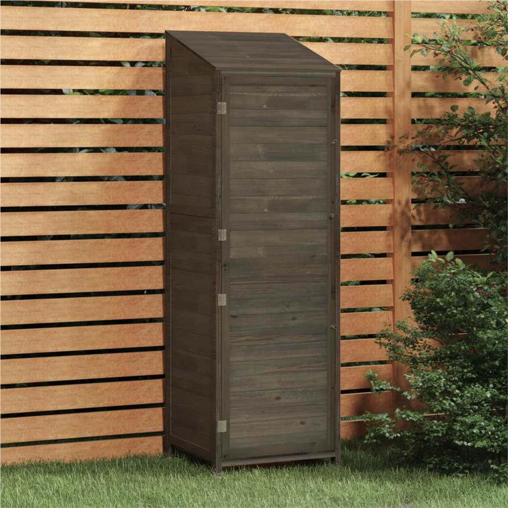 Garden Shed Anthracite 55x52x174.5 cm Solid Wood Fir Garden Shed Anthracite 55x52x174.5 Cm Solid Wood Fir -Room Garden Shed Anthracite 55x52x174 5 cm Solid Wood Fir 515869 0