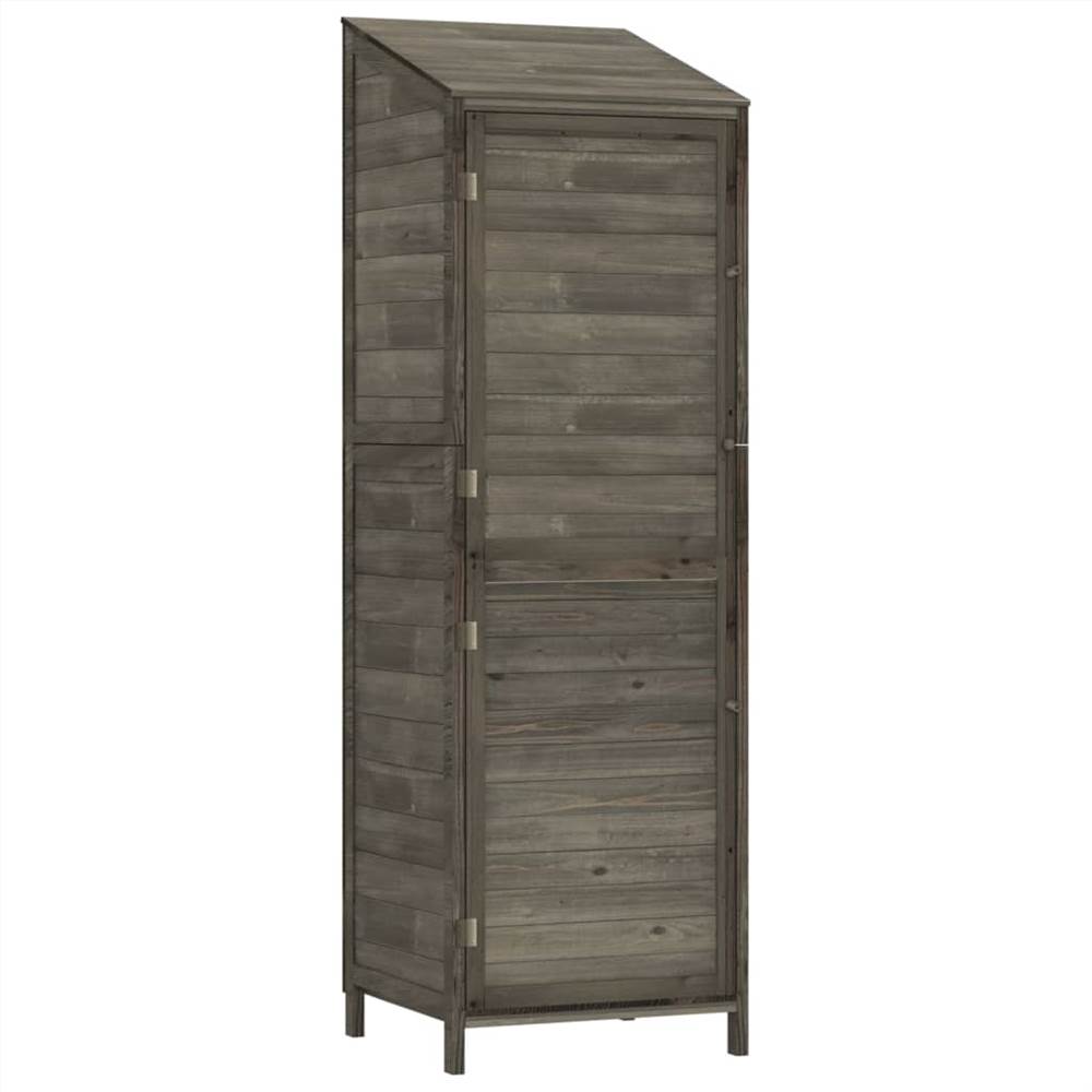 Garden Shed Anthracite 55x52x174.5 cm Solid Wood Fir Garden Shed Anthracite 55x52x174.5 Cm Solid Wood Fir -Room Garden Shed Anthracite 55x52x174 5 cm Solid Wood Fir 515869 1