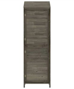 Garden Shed Anthracite 55x52x174.5 Cm Solid Wood Fir 5 Garden Shed Anthracite 55x52x174.5 Cm Solid Wood Fir -Room Garden Shed Anthracite 55x52x174 5 cm Solid Wood Fir 515869 3