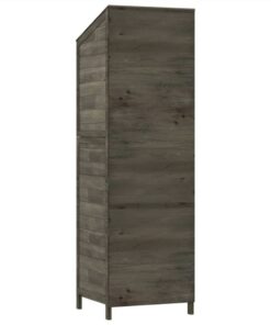 Garden Shed Anthracite 55x52x174.5 Cm Solid Wood Fir 7 Garden Shed Anthracite 55x52x174.5 Cm Solid Wood Fir -Room Garden Shed Anthracite 55x52x174 5 cm Solid Wood Fir 515869 5