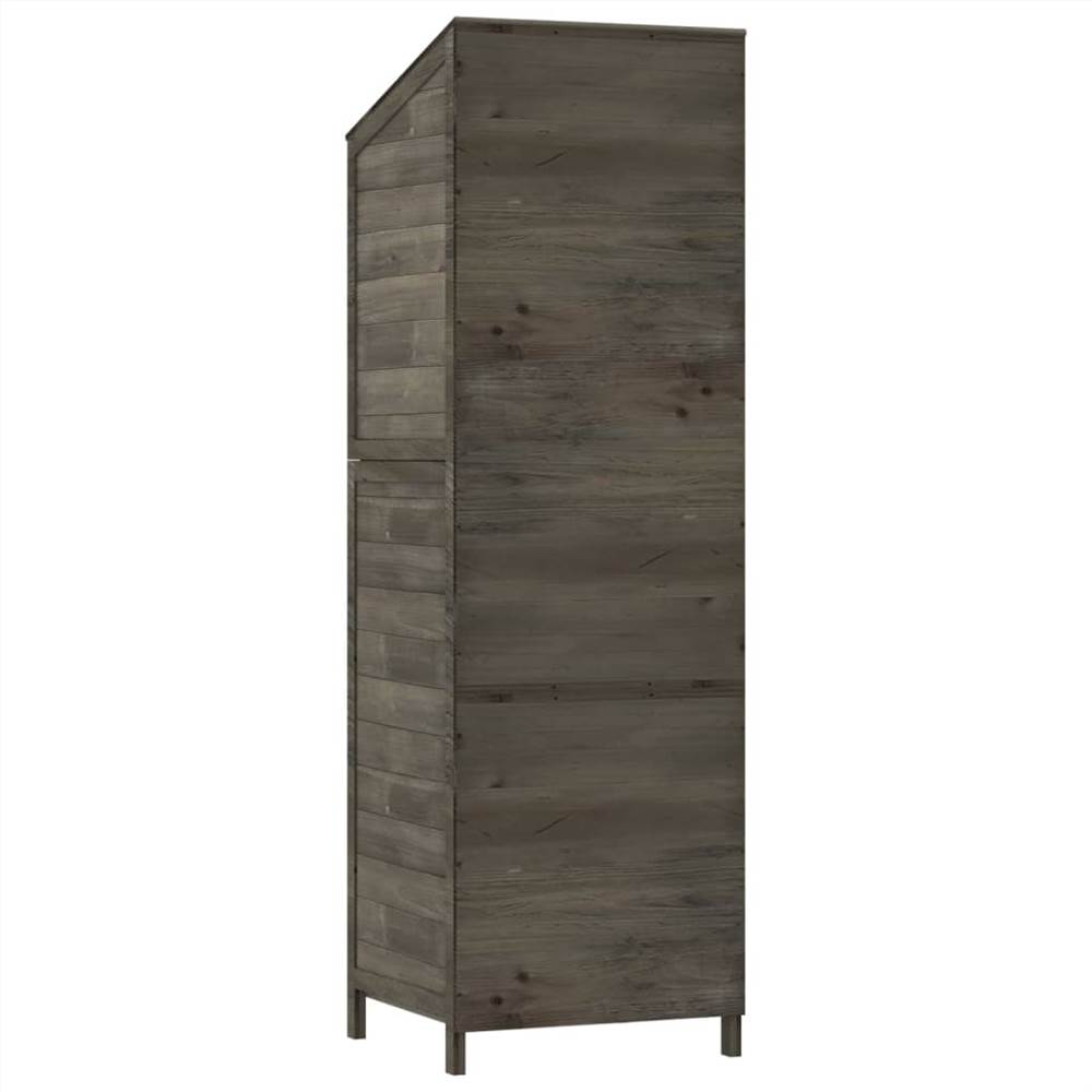 Garden Shed Anthracite 55x52x174.5 cm Solid Wood Fir Garden Shed Anthracite 55x52x174.5 Cm Solid Wood Fir -Room Garden Shed Anthracite 55x52x174 5 cm Solid Wood Fir 515869 5