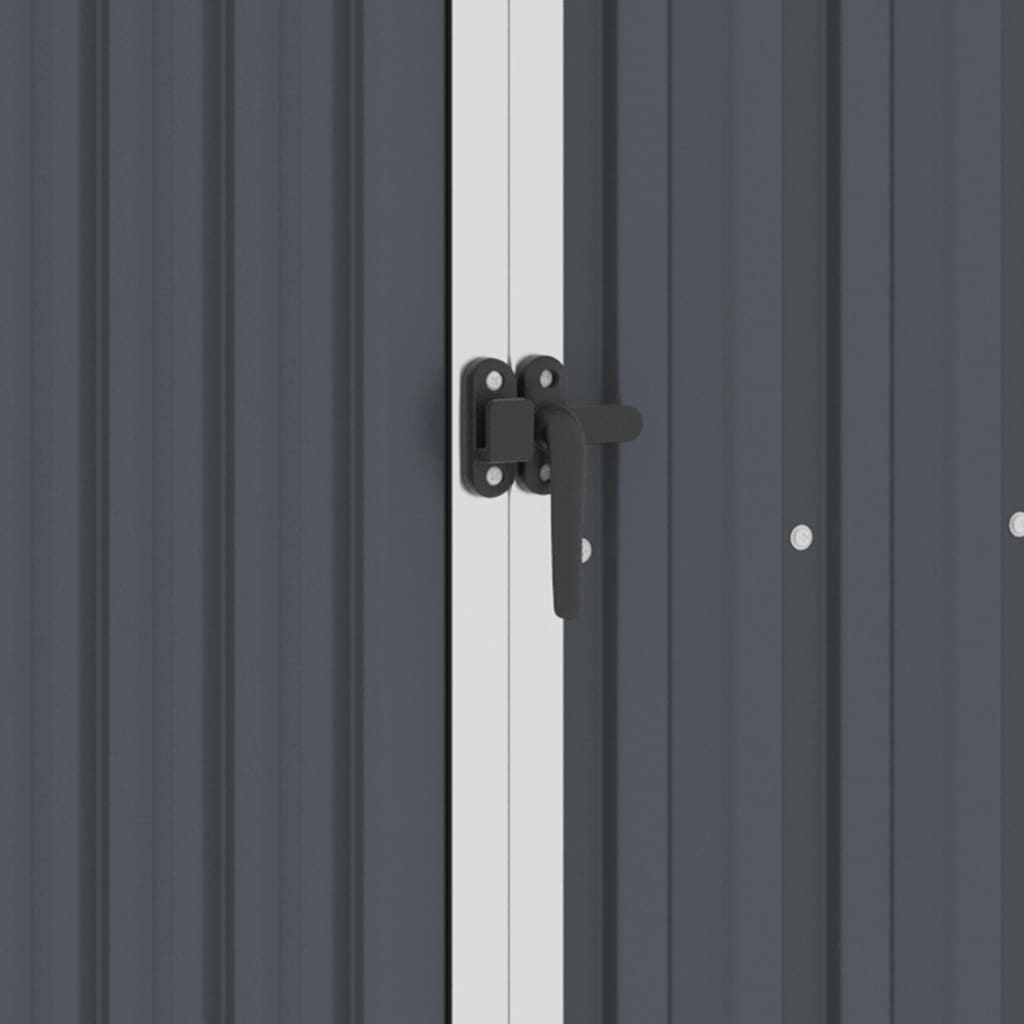 Garden Shed Anthracite 87x98x159 cm Galvanised Steel Garden Shed Anthracite 87x98x159 Cm Galvanised Steel -Room Garden Shed Anthracite 87x98x159 cm Galvanised Steel 433720 1