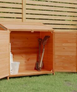 Garden Shed Brown 102x52x112 Cm Solid Wood Fir