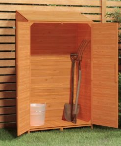 Garden Shed Brown 102x52x174.5 Cm Solid Wood Fir -Room Garden Shed Brown 102x52x174 5 cm Solid Wood Fir 515868 2