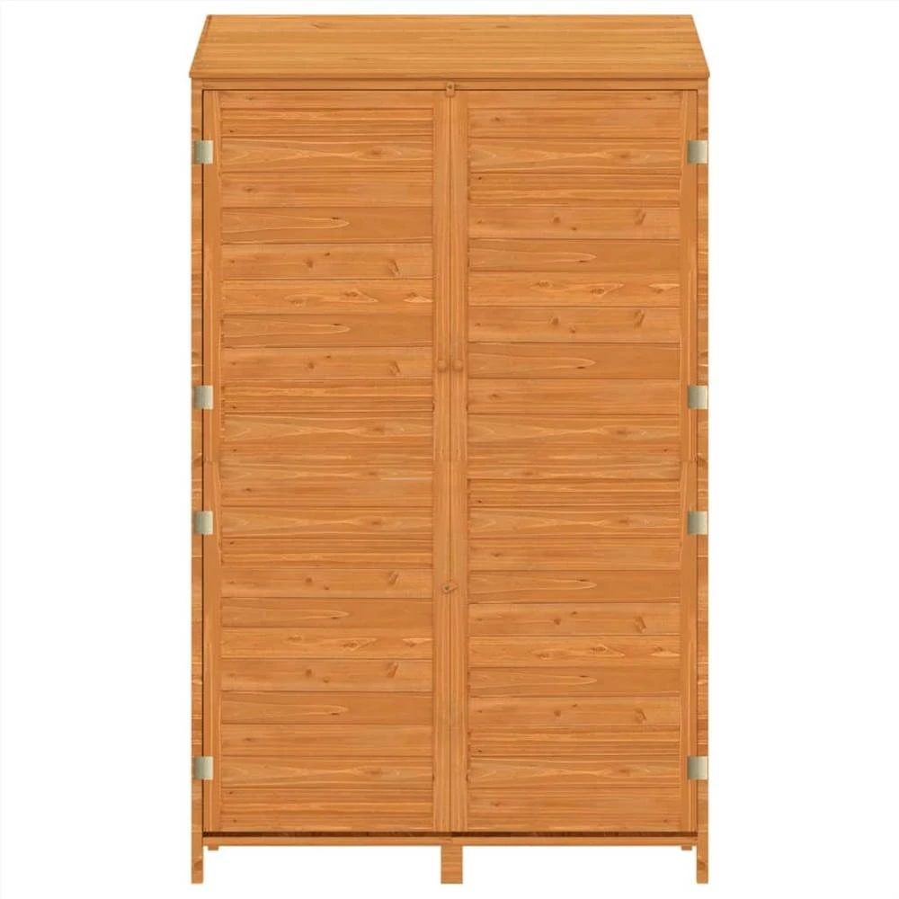 Garden Shed Brown 102x52x174.5 Cm Solid Wood Fir - Image 4