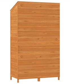 Garden Shed Brown 102x52x174.5 Cm Solid Wood Fir -Room Garden Shed Brown 102x52x174 5 cm Solid Wood Fir 515868 5