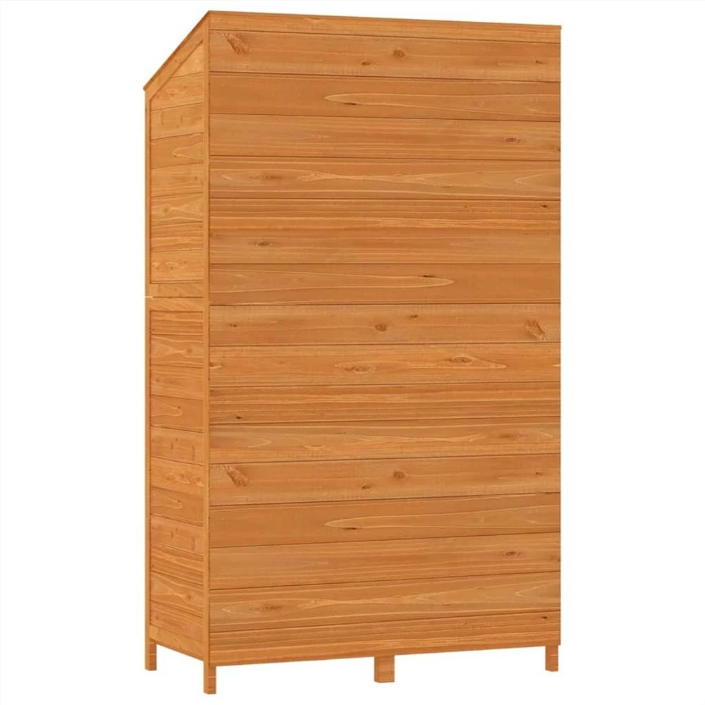 Garden Shed Brown 102x52x174.5 Cm Solid Wood Fir - Image 6