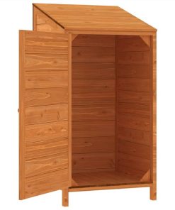 Garden Shed Brown 55x52x112 Cm Solid Wood Fir -Room Garden Shed Brown 55x52x112 cm Solid Wood Fir 513560 3